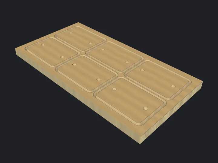 Nested Sheet: a 3D preview of the cut